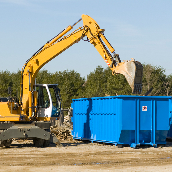 can i choose the location where the residential dumpster will be placed in Franklin Center